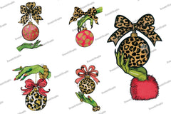 Colorful Coquette Christmas Ornament Clipart Bundle - CraftNest - Digital Crafting and Art