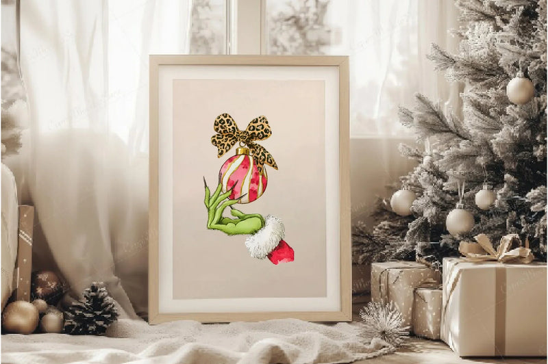Colorful Coquette Christmas Ornament Clipart Bundle - CraftNest - Digital Crafting and Art