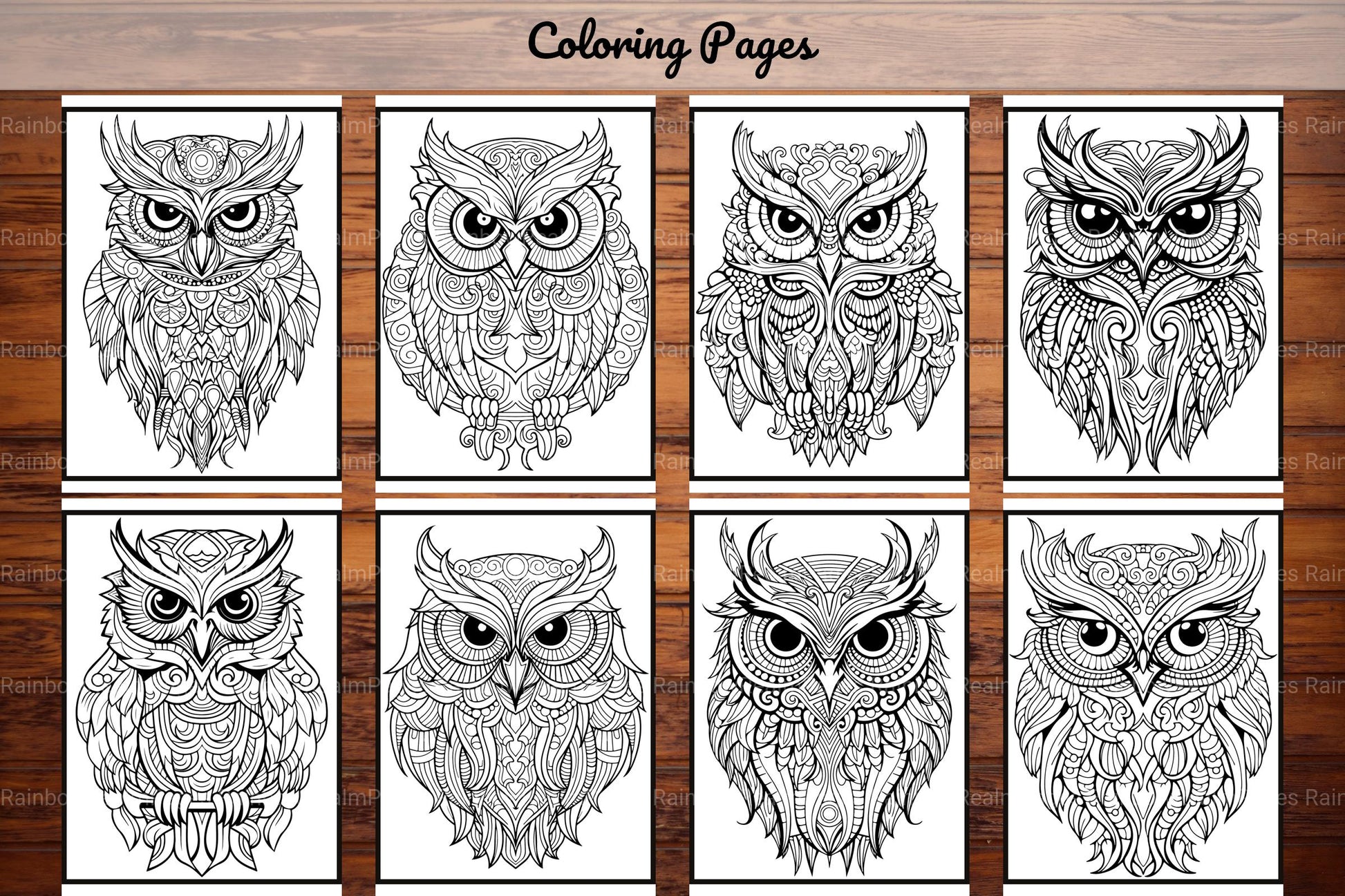 Owl Coloring Book - CraftNest - Digital Crafting and Art