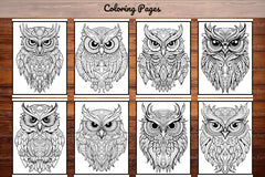 Owl Coloring Book - CraftNest - Digital Crafting and Art