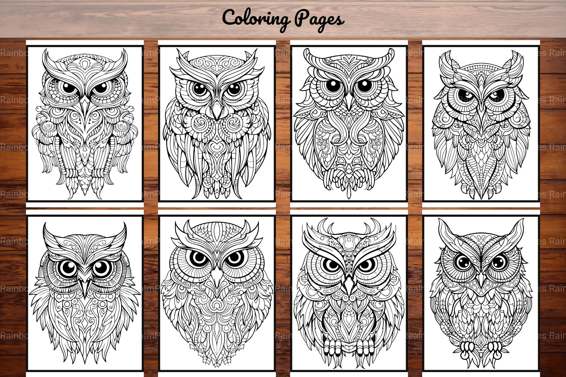 Owl Coloring Book - CraftNest - Digital Crafting and Art