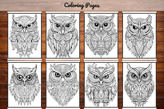 Owl Coloring Book - CraftNest - Digital Crafting and Art