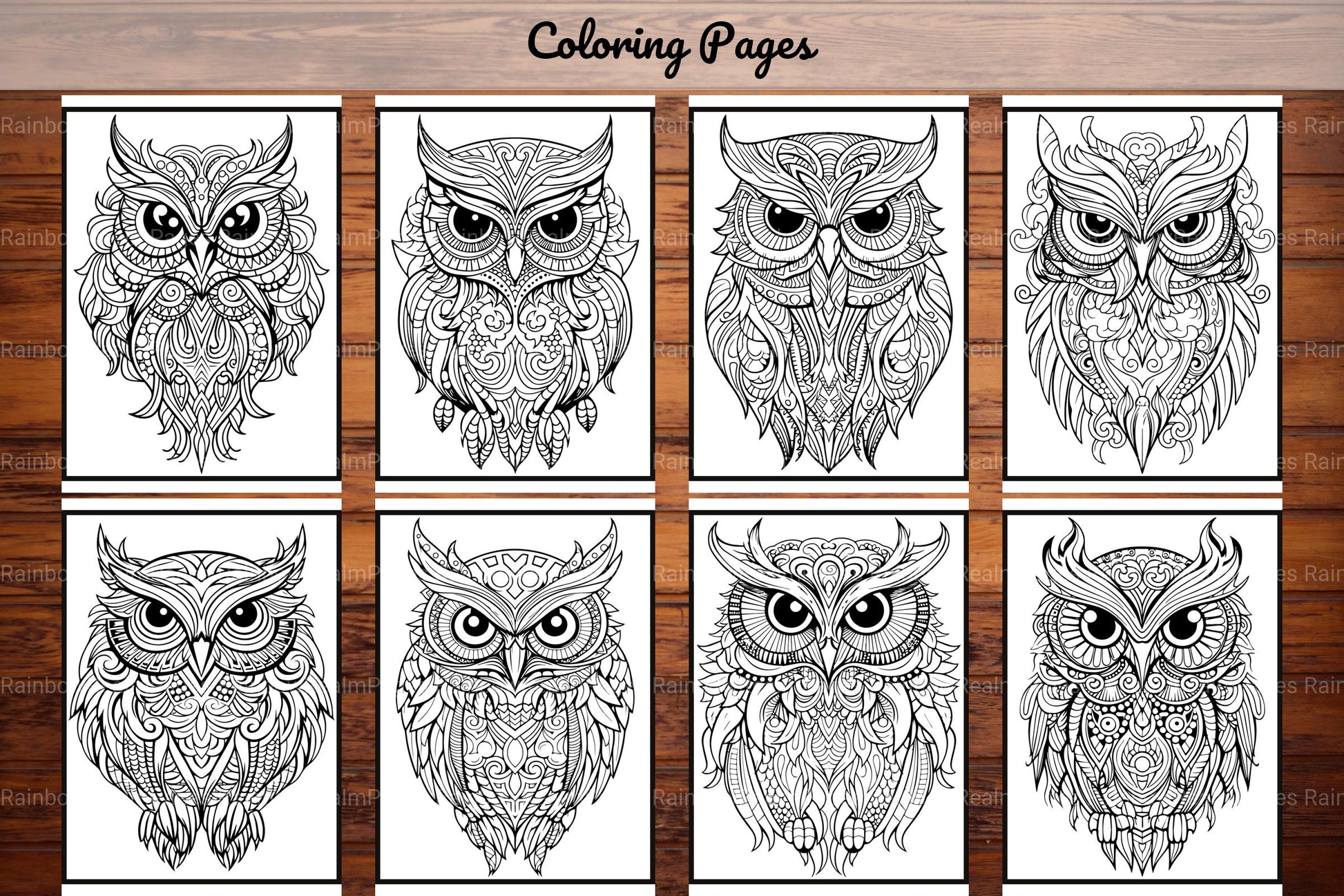 Owl Coloring Book - CraftNest - Digital Crafting and Art