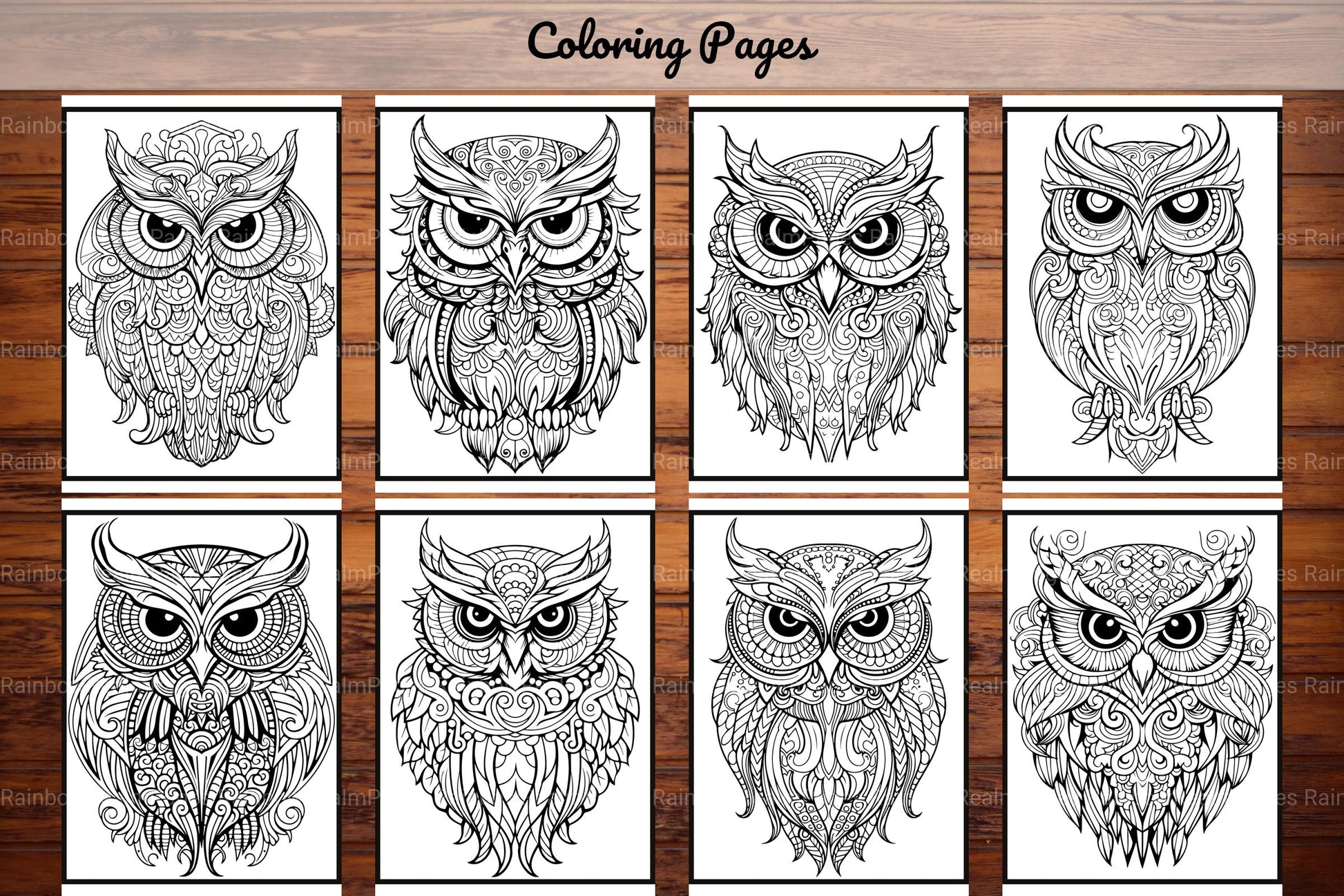 Owl Coloring Book - CraftNest - Digital Crafting and Art