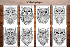Owl Coloring Book - CraftNest - Digital Crafting and Art
