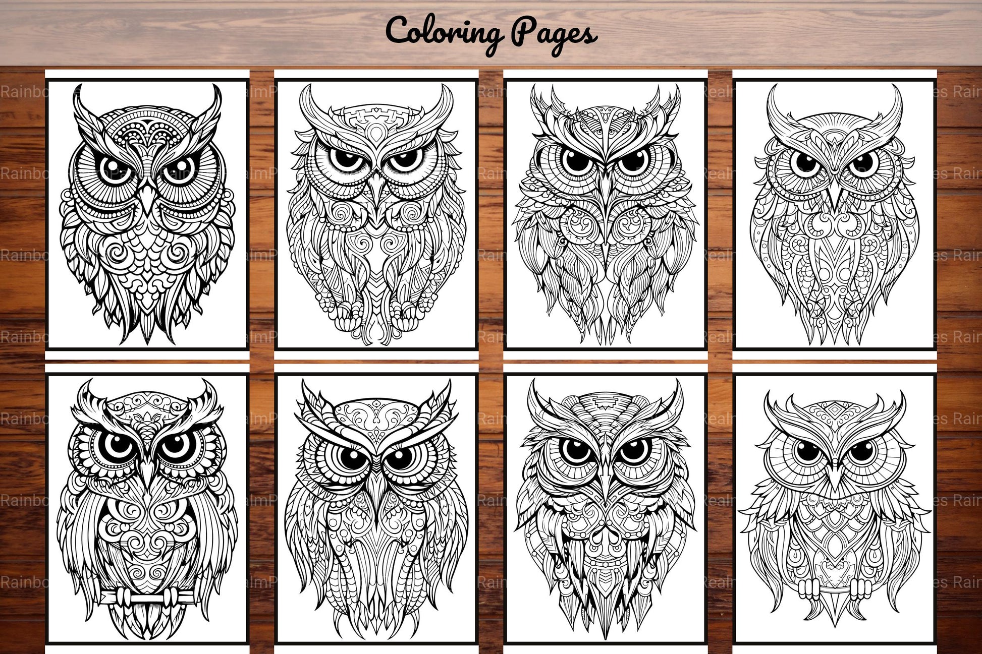 Owl Coloring Book - CraftNest - Digital Crafting and Art