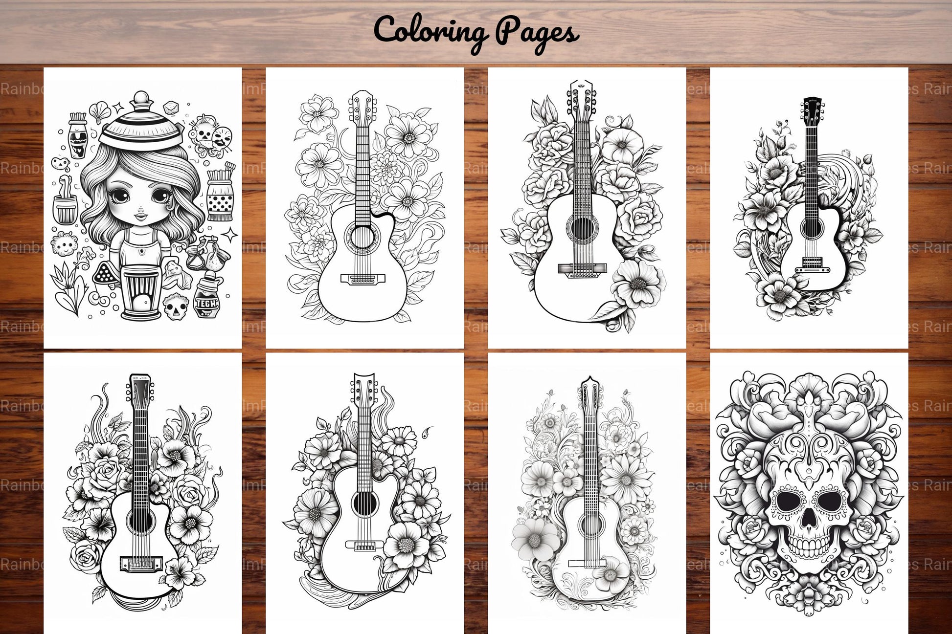 Tattoos Coloring Pages - CraftNest - Digital Crafting and Art