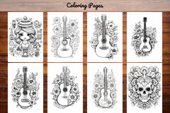 Tattoos Coloring Pages - CraftNest - Digital Crafting and Art