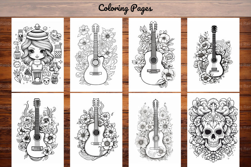 Tattoos Coloring Pages - CraftNest - Digital Crafting and Art
