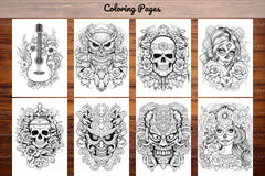 Tattoos Coloring Pages - CraftNest - Digital Crafting and Art
