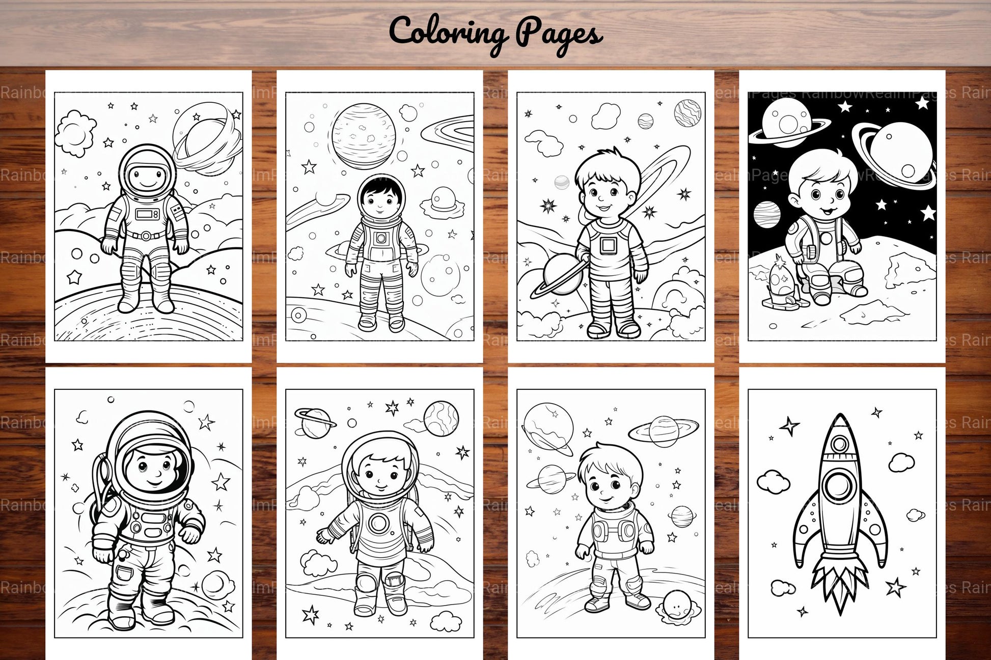 Space Coloring Pages - CraftNest - Digital Crafting and Art