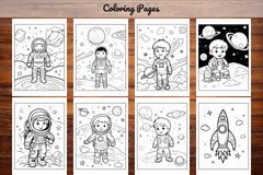 Space Coloring Pages - CraftNest - Digital Crafting and Art