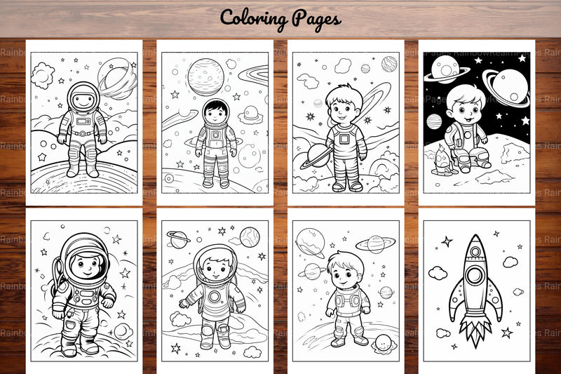 Space Coloring Pages - CraftNest - Digital Crafting and Art