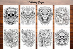 Tattoos Coloring Pages - CraftNest - Digital Crafting and Art