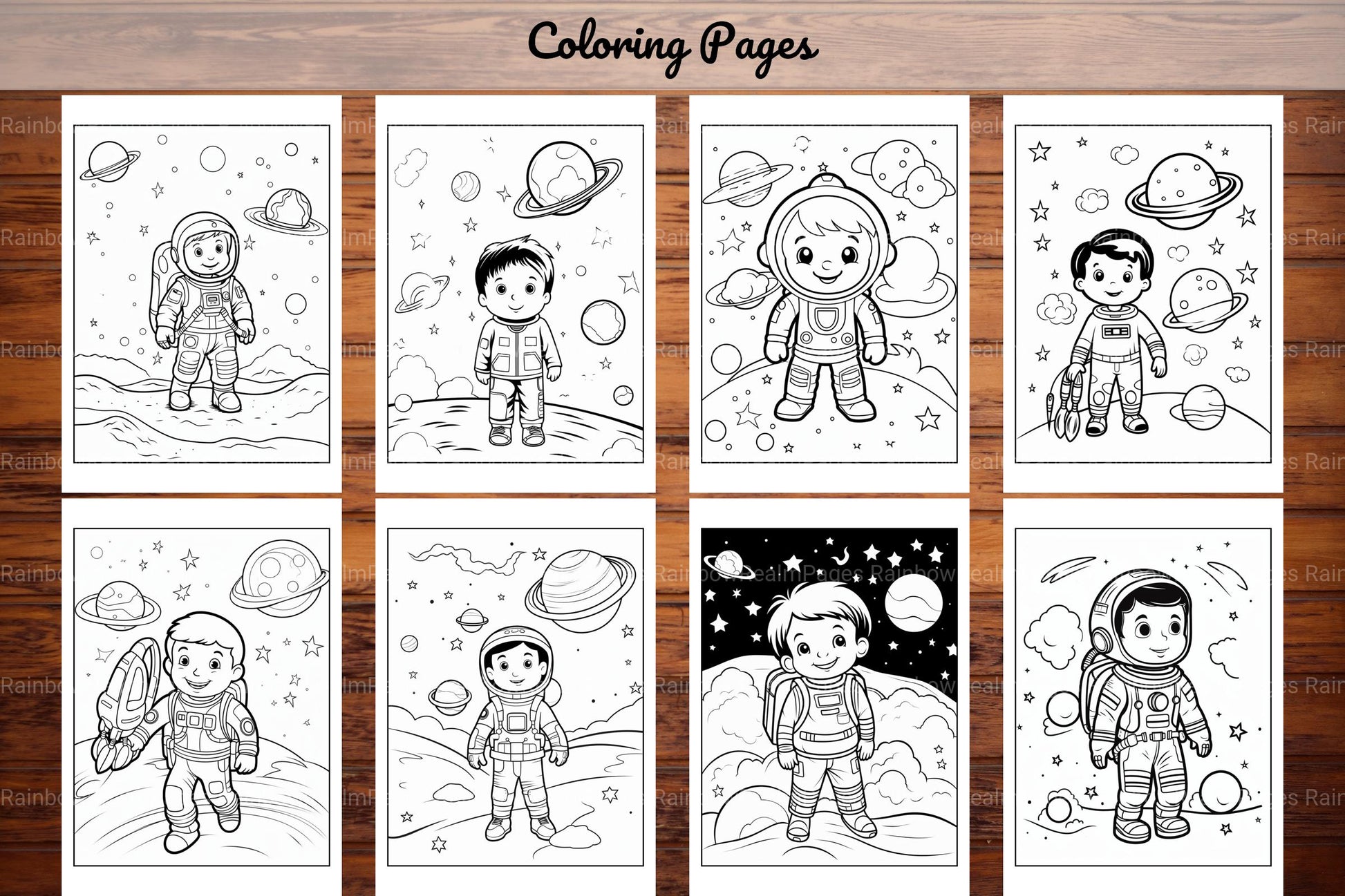 Space Coloring Pages - CraftNest - Digital Crafting and Art