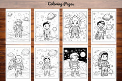 Space Coloring Pages - CraftNest - Digital Crafting and Art