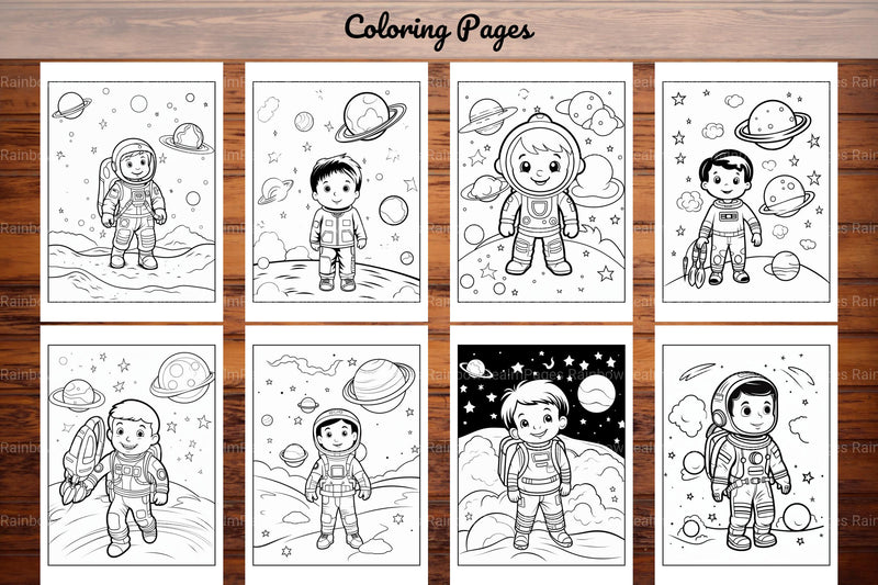 Space Coloring Pages - CraftNest - Digital Crafting and Art