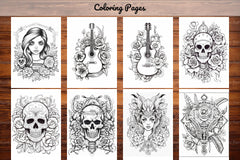 Tattoos Coloring Pages - CraftNest - Digital Crafting and Art