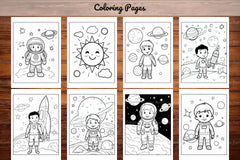 Space Coloring Pages - CraftNest - Digital Crafting and Art