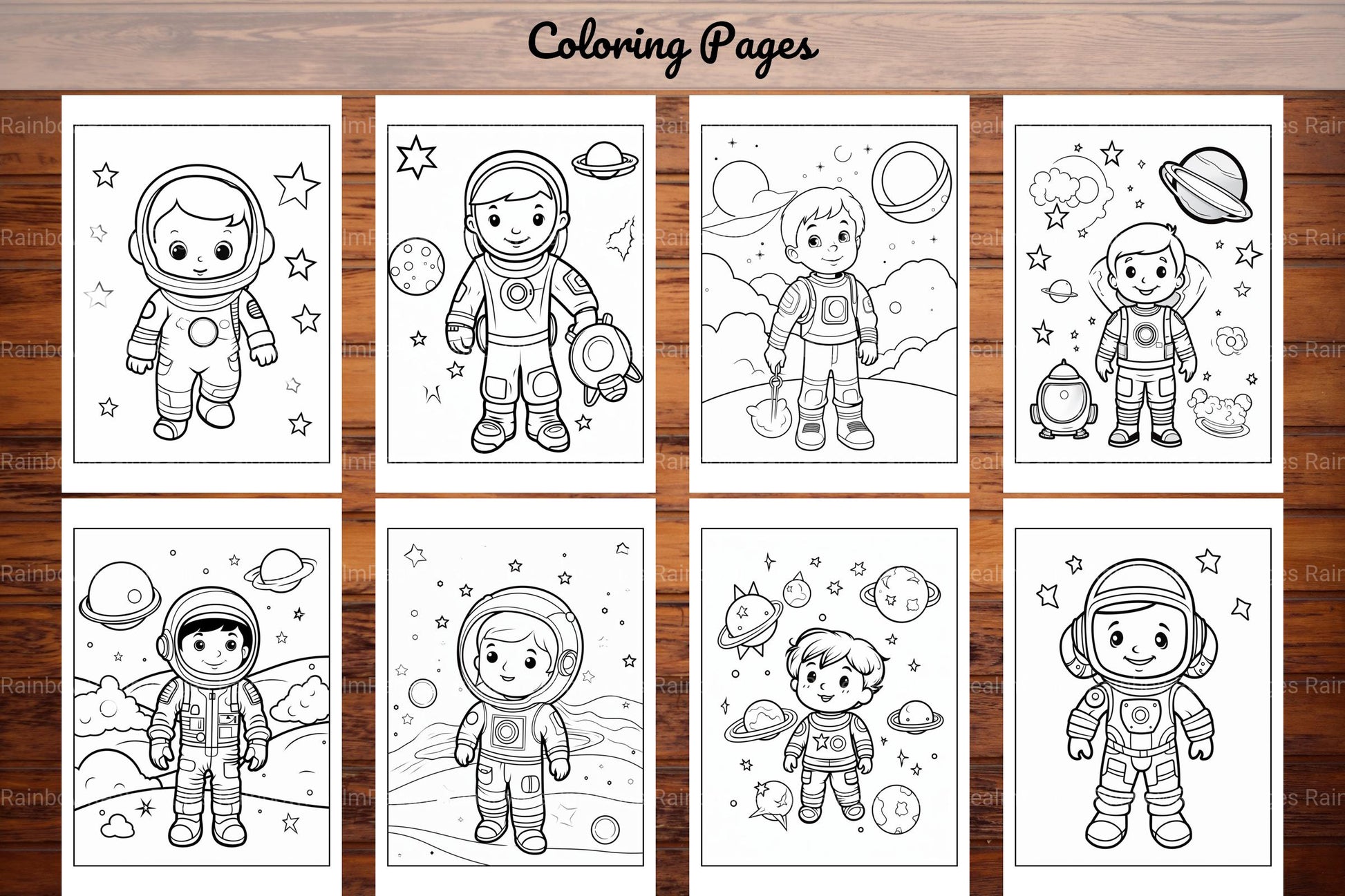 Space Coloring Pages - CraftNest - Digital Crafting and Art