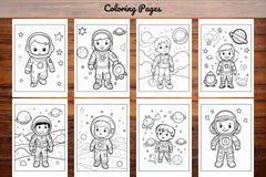 Space Coloring Pages - CraftNest - Digital Crafting and Art