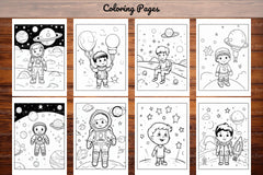 Space Coloring Pages - CraftNest - Digital Crafting and Art