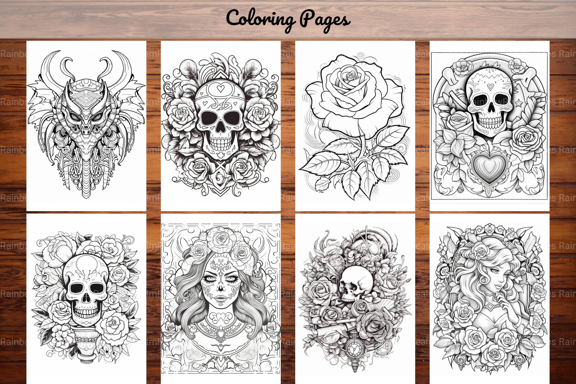 Tattoos Coloring Pages - CraftNest - Digital Crafting and Art