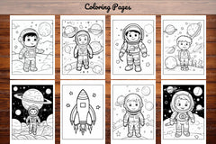 Space Coloring Pages - CraftNest - Digital Crafting and Art