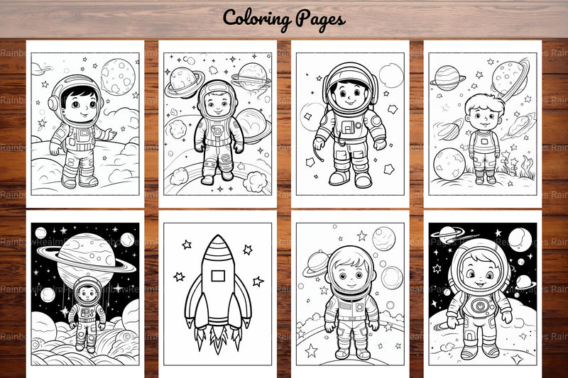 Space Coloring Pages - CraftNest - Digital Crafting and Art