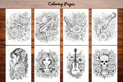 Tattoos Coloring Pages - CraftNest - Digital Crafting and Art