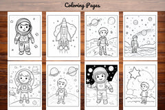 Space Coloring Pages - CraftNest - Digital Crafting and Art