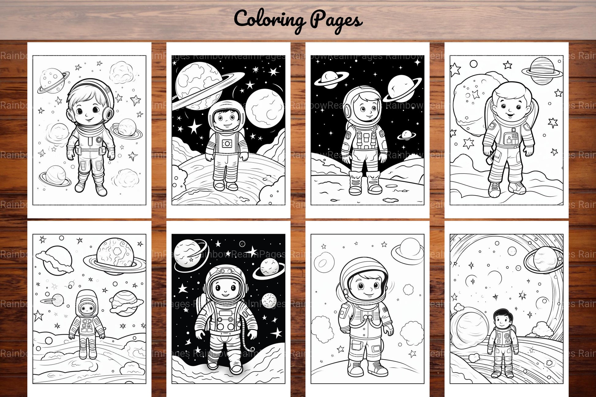 Space Coloring Pages - CraftNest - Digital Crafting and Art