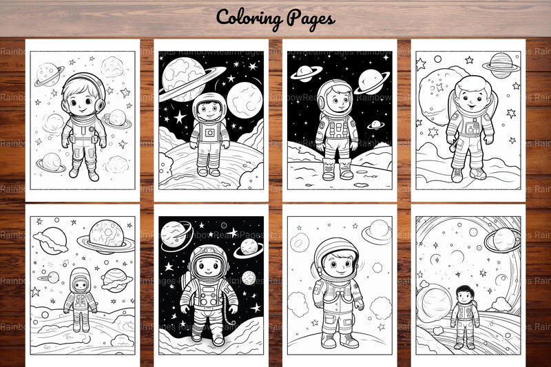 Space Coloring Pages - CraftNest - Digital Crafting and Art