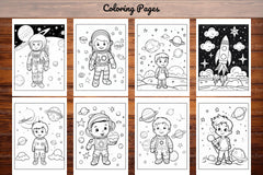 Space Coloring Pages - CraftNest - Digital Crafting and Art