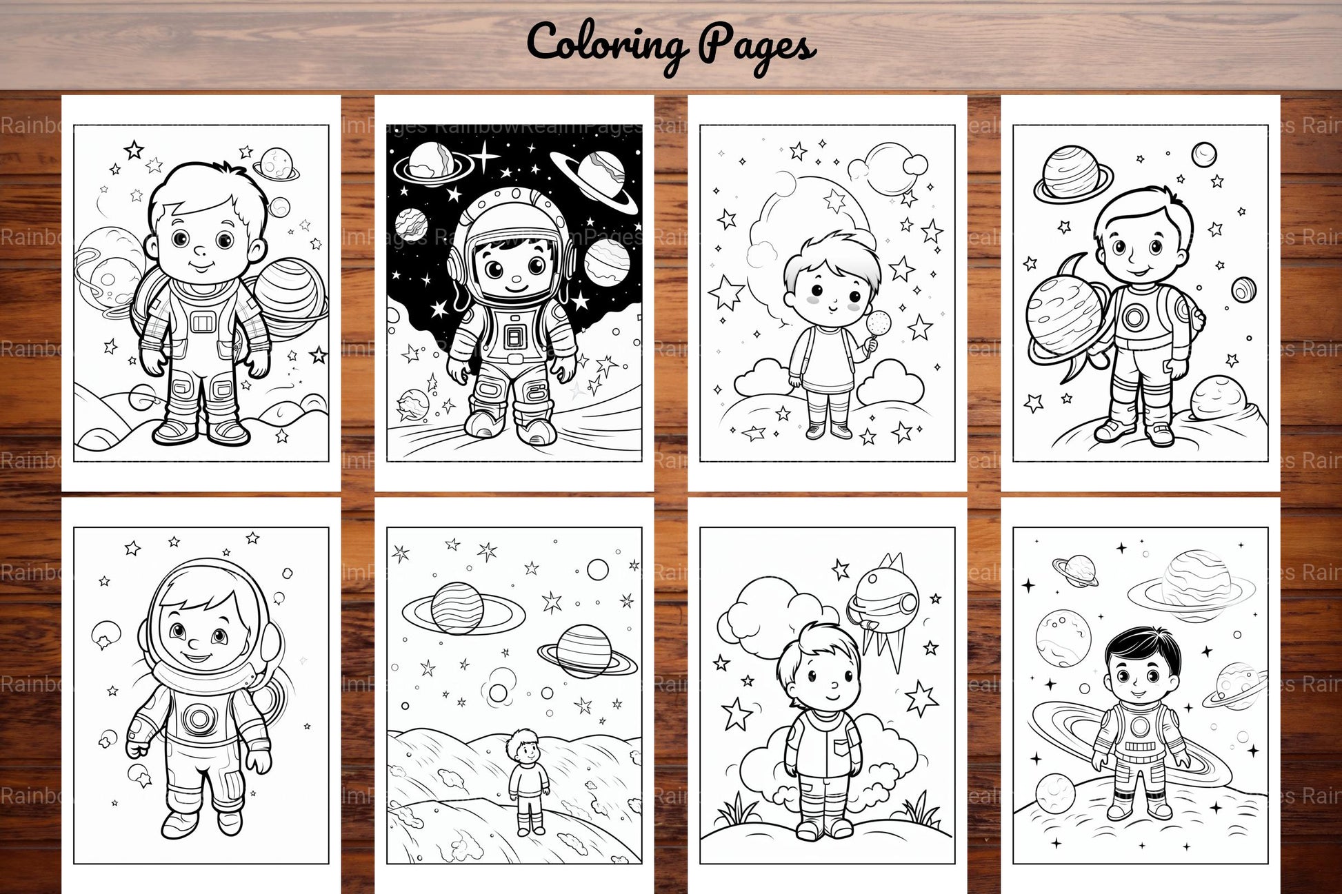 Space Coloring Pages - CraftNest - Digital Crafting and Art