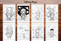 Space Coloring Pages - CraftNest - Digital Crafting and Art