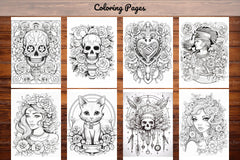 Tattoos Coloring Pages - CraftNest - Digital Crafting and Art