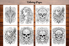 Tattoos Coloring Pages - CraftNest - Digital Crafting and Art
