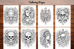 Tattoos Coloring Pages - CraftNest - Digital Crafting and Art