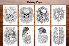 Tattoos Coloring Pages - CraftNest - Digital Crafting and Art