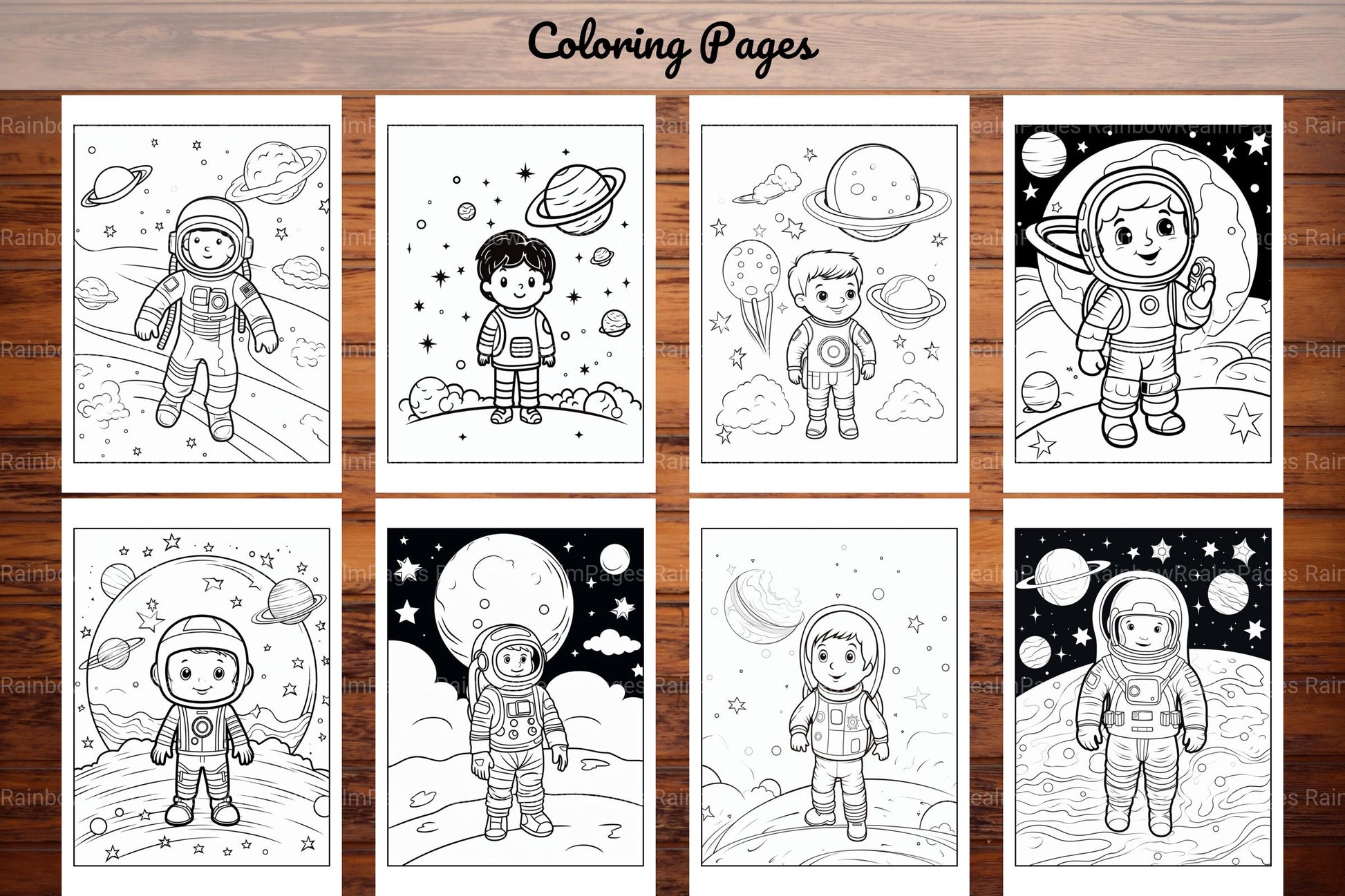 Space Coloring Pages - CraftNest - Digital Crafting and Art