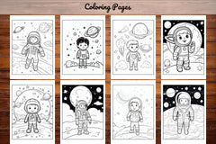 Space Coloring Pages - CraftNest - Digital Crafting and Art