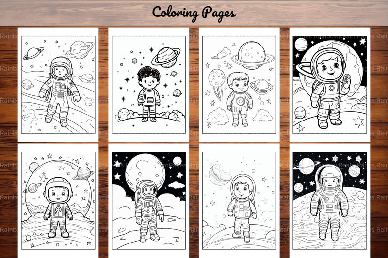 Space Coloring Pages - CraftNest - Digital Crafting and Art