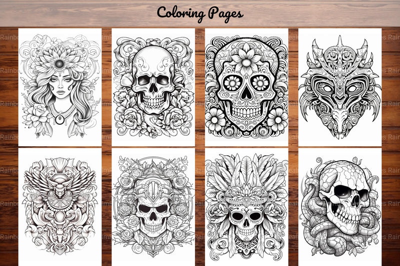 Tattoos Coloring Pages - CraftNest - Digital Crafting and Art