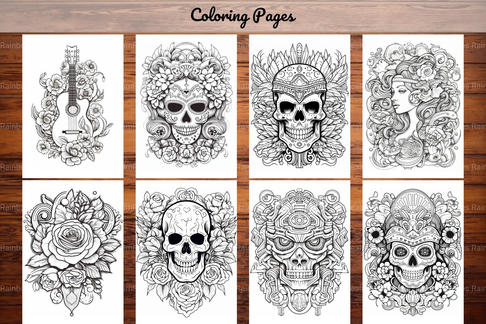 Tattoos Coloring Pages - CraftNest - Digital Crafting and Art