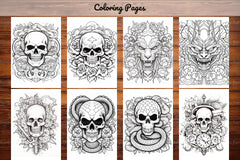 Tattoos Coloring Pages - CraftNest - Digital Crafting and Art