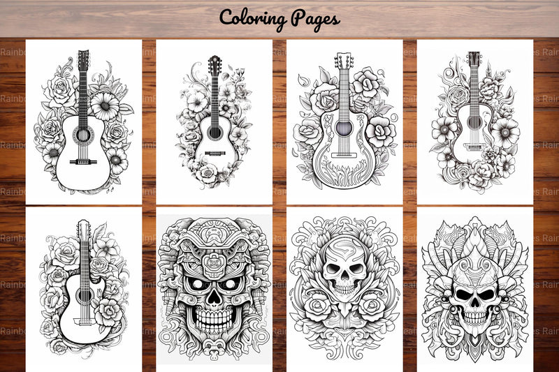 Tattoos Coloring Pages - CraftNest - Digital Crafting and Art