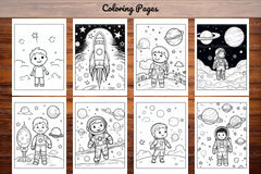 Space Coloring Pages - CraftNest - Digital Crafting and Art