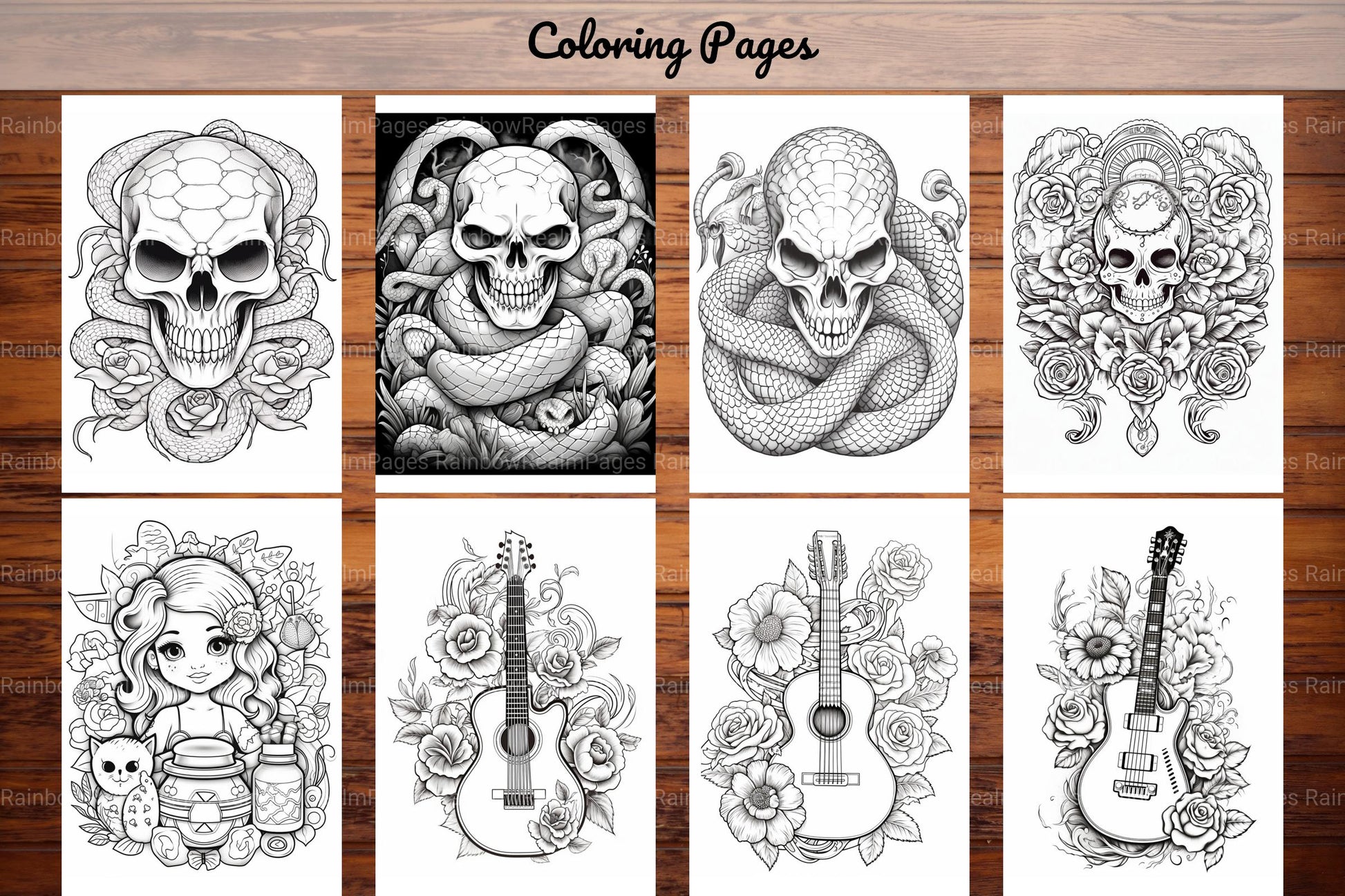Tattoos Coloring Pages - CraftNest - Digital Crafting and Art