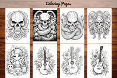 Tattoos Coloring Pages - CraftNest - Digital Crafting and Art